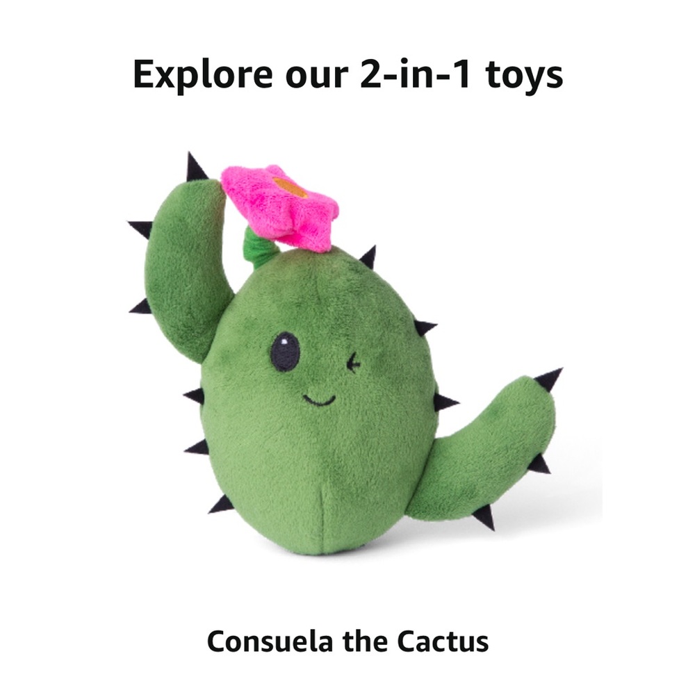 NEW Dog Toy 2 in 1 Plush Consuela the Cactus